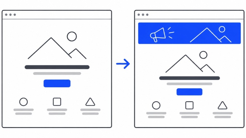 wordpress-seo-optimalizace-1 Ilustrace posunu obsahu webové stránky dolů po načtení reklamního banneru